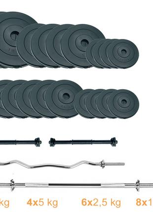 Набір штанг + гантелі Newt Gym Set 2 Rock Pro 80 кг
