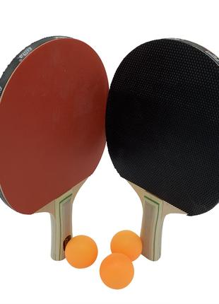 Набір для настільного тенісу (2 ракетки, 3 кульки) Newt Cima N...