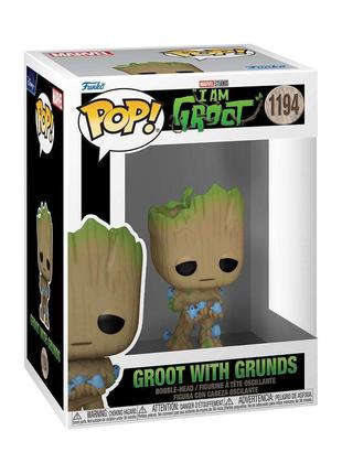 Грут фигурка фанко поп I Am Groot Groot with Grunds 1194 винил...