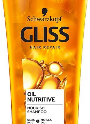Шампунь Gliss Oil Nutritive для сухих и поврежденных волос 400...
