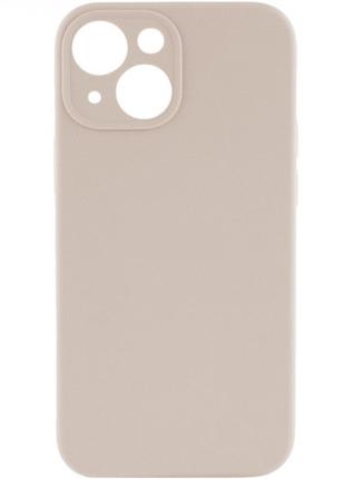 Чехол с защитой камеры Silicone Case Full Apple iPhone 14 Pink...
