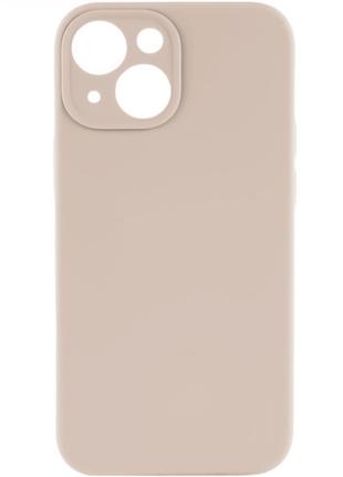 Чехол с защитой камеры Silicone Case Full Apple iPhone 13 Pink...
