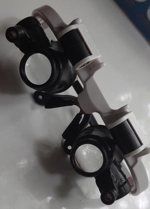 Бінокулярні окуляри LED-підсвітка Х8 Х15 Х23 лупа мікроскоп