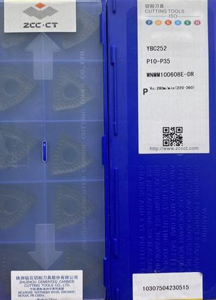 WNMM100608E-DR YBC252 ZCC-CT Original Пластина твердосплавна