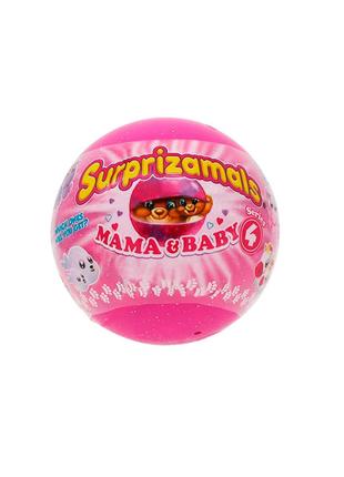 Набор мягких игрушек-сюрпризов в шаре Surprizamals S4 - Мама и...