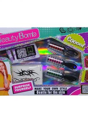 Набор косметики "Beauty Bomb", мел для волос, тату