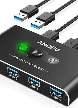 Anopu USB-переключатель KVM-переключатель, алюминий Переключат...