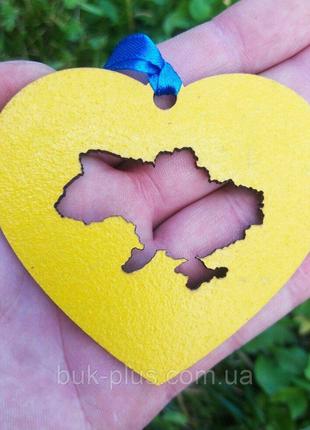 20 шт Украинский сувенир, брелок в форме сердца карта Украины ...