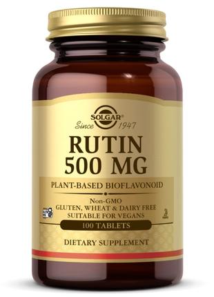 Витамины и минералы Solgar Rutin 500 mg, 100 таблеток