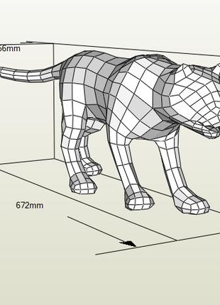 PaperKhan Набор для создания 3D фигур кошка кот котенок оригам...