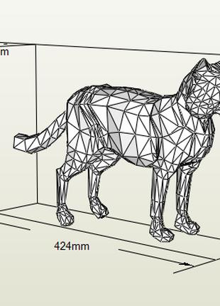 PaperKhan Набор для создания 3D фигур кошка кот котенок оригам...