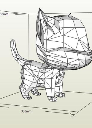 PaperKhan Набір для створення 3D фігур кішка кіт кошеня пазл о...