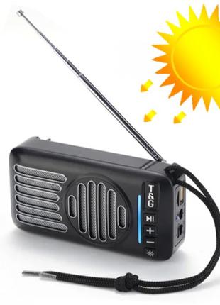 Bluetooth-колонка TG368, speakerphone, радіо, сонячна батарея ...
