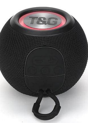 Портативна Bluetooth-колонка TG337 5W радіо з підсвіткою Чорна
