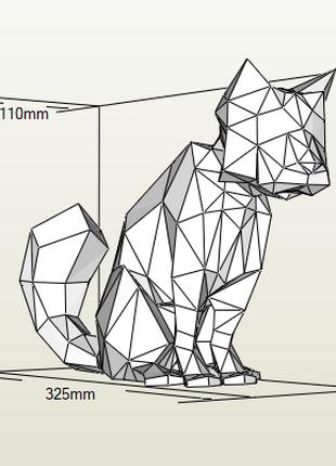 PaperKhan Набір для створення 3D фігур кішка кіт кошеня пазл о...