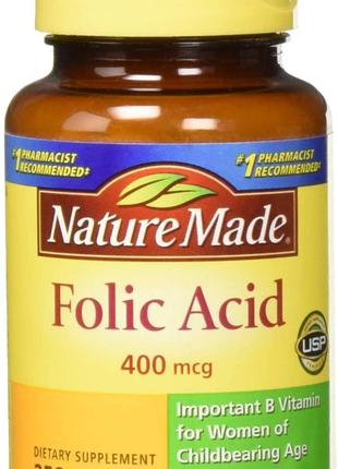 Фолиевая кислота Nature Made Folic Acid 400 mg 250tabl