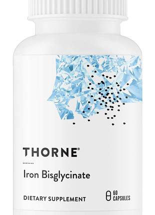 Железо Thorne Research Iron Bisglycinate, 60 Capsules