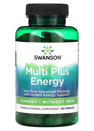 Мультивитамины без железа Swanson Multi without Iron+Energy, 9...