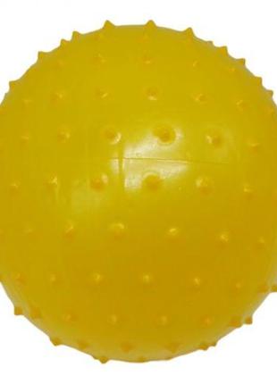 Резиновый мяч массажный, 27 см (желтый)