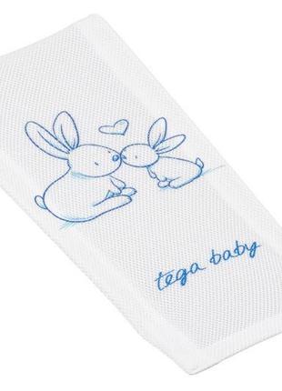 Лежак для купания детей с рисунком "Зайчики" (белый) KR-026-10...