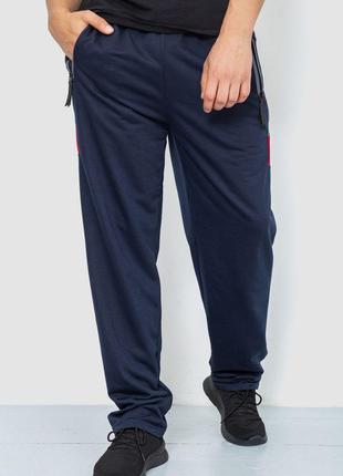 Спорт штаны мужские, цвет темно-синий, размер L, 244R41125