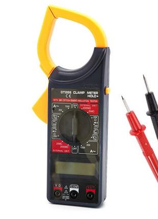 Цифровой мультиметр токовые клещи мультитестер тестер DT 266