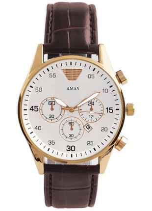 Часы наручные мужские 6990 Aman White G-Br