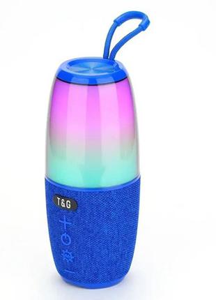 Портативная Bluetooth колонка TG644 с RGB подсветкой speakerph...