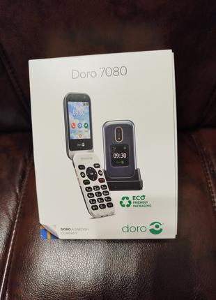 Мобильный Телефон Doro 7080, 4gb, Dual Sim, Wi-Fi Новый!