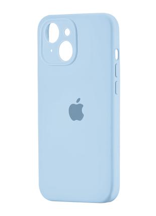 Чехол Silicone Case Square iPhone 15 Light Blue (27)