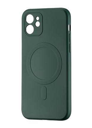 Чехол TPU with MagSafe iPhone 12 Dark Green