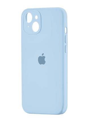 Чехол Silicone Case Square iPhone 13 Light Blue (27)
