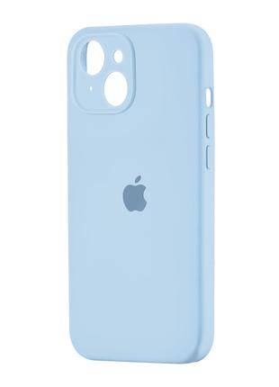 Чехол Silicone Case Square iPhone 14 Light Blue (27)