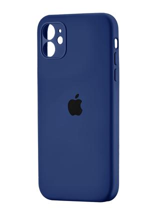 Чехол Silicone Case Square iPhone 11 Wave Blue (39)