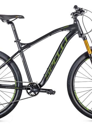 Велосипед найнер 29 Spelli SX-6200 PRO disk 19" черный с зеленым