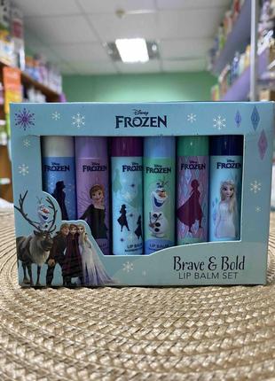 Набір бальзамів для губ Disney серія Frozen Холодне серце 6 шт