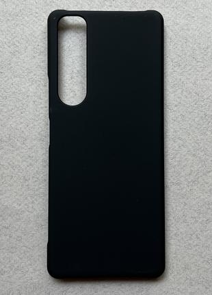Sony Xperia 1 Mark IV чехол (бампер, накладка) чёрный, матовый...