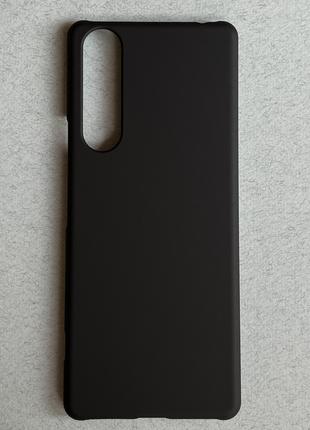 Sony Xperia 1 Mark III чехол (бампер, накладка) чёрный, матовы...
