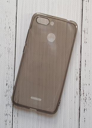 Чехол Xiaomi Redmi 6 для телефона силиконовый Серый