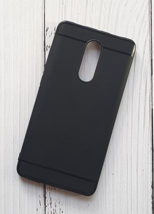 Чехол Xiaomi Redmi Note 4X для телефона силиконовый Черный