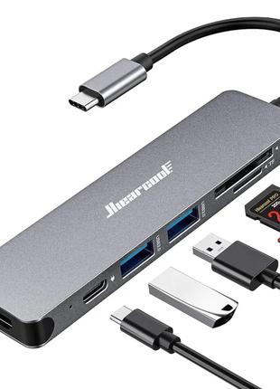 USB-концентратор Hiearcool, багатопортовий адаптер USB C для M...