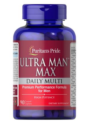 Витамины и минералы Puritan's Pride Ultra Man Max, 90 каплет