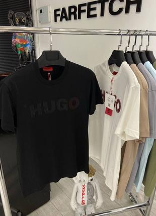 Чоловіча чорна футболка HUGO
