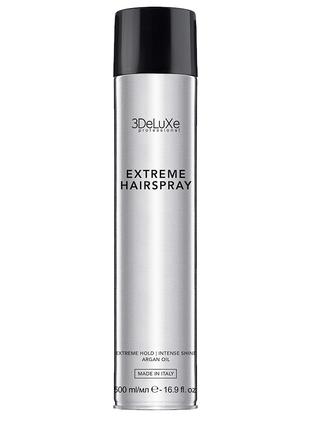 Лак для волос экстрасильной фиксации 3DeluXe Professional Extr...