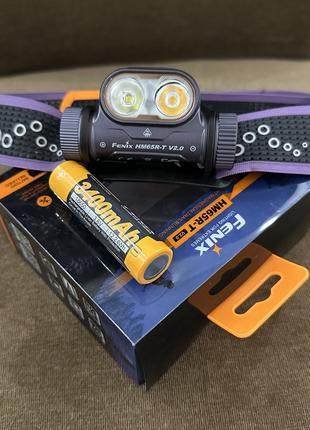 Fenix ​​HM65R-T V2.0 налобный аккумуляторный фонарь фиолетовый