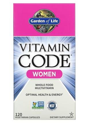 Вітаміни для жінок Garden of Life (Vitamin Code) 120 капсул