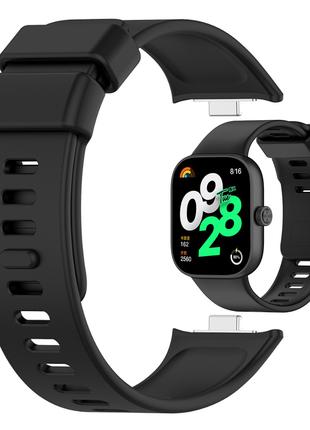 Силиконовый ремешок HMU для Xiaomi Redmi Watch 4 | 22 мм | черный