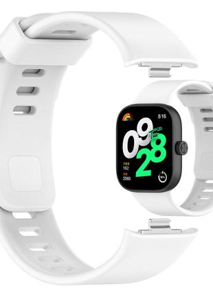 Силиконовый ремешок HMU для Xiaomi Redmi Watch 4 | 22 мм | White