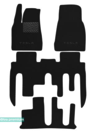 Двошарові килимки Sotra Premium Graphite для Tesla Model X (mk...