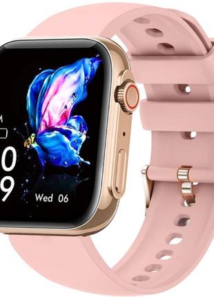 Стильные женские смарт часы Smart Sensation Pink, 2 ремешка